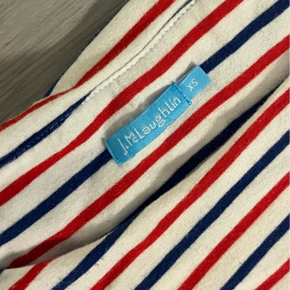 J. McLaughlin Red White and Blue Striped Dress - Picture 5 of 7